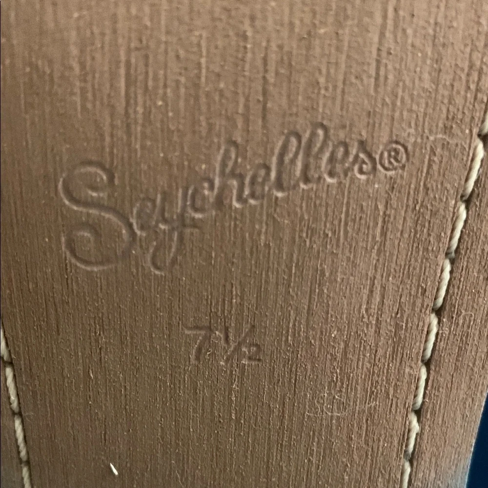 NWOT Blue Leather Western Ankle Boots with Zipper. - Picture 4 of 6